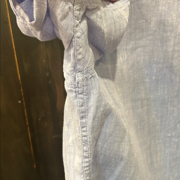 Blue LINEN Dress Shirt *HOST PICK* - Picture 4 of 6